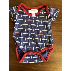Sweet Peanut Umbrella Short Sleeve 100% Organic Cotton Bodysuit 0-3M